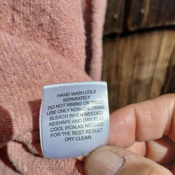 Pink Rose Heather Dolman Sleeve V Neck Blouse Summer Sweater‎ Oversize Size LG - Picture 3 of 6